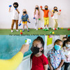 Kids Black Disposable Face Mask 100 PCS Breathable Safety Masks for Children 3-Layer Filtration Face Cover Mask for Indoor Outdoor Daily Use