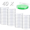 40 Pack Sterile Plastic Petri Dishes with Lid, 90mm Dia x 15mm Deep (90MM-40PACK)