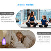 Glass Essential Oil Diffuser Ultrasonic Cool Mist Humidifier with 7 Colors Light Adjustable Waterless Auto Shut-Off for Living Room Bedroom Home Office Housewarming Yoga SPA Aromatherapy Gift 120 ml