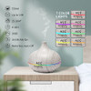550ML White Aromatherapy Diffuser with Essential Oli Set,Aroma Diffusers for Essential Oils Large Room,Cool Mist Humidifier Vaporizer Ambient Light