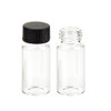 Sample Vial (5ml, 0.17oz), Clear Storage Vial, Liquid Sampling Collection Glass Thread Bottles, with 15-425 Black Screw Cap, PE Liner, Pack of 100 by ALWSCI