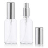 50ml Euro Glass Spray Bottle, Perfume Atomizer, Fine Mist Spray, Refillable, Empty, Clear (50 Pack)