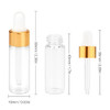 Pack of 35,5ml Clear Glass Dropper Bottle,Empty Glass Sample Vials with Glass Eye Dropper for DIY Aromatherapy Essential Oils Travel Perfume Container Liquid Sample Blends -Free dropper included