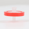 Syringe Filter,Hydrophobic PTFE Membrane Disc,Diameter 25 mm,Micron Pore Size 0.45 μm,Non-sterile Pack of 10,Red