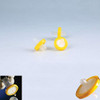LabZhang 24pcs Syringe Filter,Syringe Lab Filters,PES Hydrofilic Membrane 25mm Diameter 0.22um Pore Size,Non Sterile Filtration,Yellow(PES-25mm 0.22um)