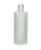 2 Oz Clear Frosted Cylinder Glass Bottle with White Regular Droppers and Inserts - Case of 130