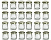 1 Ounce Mini Glass Honey Jars for Jam, Honey with Gold Lid - Pack of 24