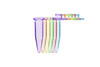 Microtube w/ cap, 0.5ml, assorted (B, R, G, P, Y), sterile, w/ self-standing bag, 500/pk