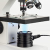 AmScope - M102C-PB10 40X-1000X Biological Compound Microscope with Prepared and Blank Slides for Student and Kids