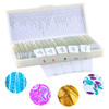 50Pcs Prepared Microscope Slides with Specimens Collection for Kids Basic Biological Science Education, Includes Insect Animal and Plant Specimens.