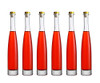 Clear Glass Bottle 6 Pack 12 oz (375 ml) with Cap Hot Sauce Oil Jam for Beverages Oils Kombucha Kefir Vinegar Beer Airtight Caps and Leak Proof Lids Shrink Film