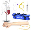 WELLiSH IV Practice Arm Infusion Model, Venipuncture Training Model Phlebotomy Practice Kit Injection Blood Drawing Model