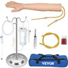 Intravenous Practice Arm Kit Made of PVC, Latex Material Phlebotomy Arm with Infusion Stand, Practice Arm for Phlebotomy with a Storage Handbag, IV Practice Arm Kit for Venipuncture Practice