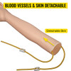 Intravenous Practice Arm Kit Made of PVC, Latex Material Phlebotomy Arm with Infusion Stand, Practice Arm for Phlebotomy with a Storage Handbag, IV Practice Arm Kit for Venipuncture Practice