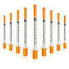 1ml with 30Ga 13mm/0.5inch Disposable Plastic Measuring Cylinder (20PACK)