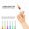 Injection Syringe 20ml Blunt tip Syringes Luer Lock 12Ga 14Ga 16Ga 18Ga Blunt Needle with Caps, for Epoxy Resin Oil Glue Ink Injector Craft Paint Industrial adhesives sealants lubricants Lab Science