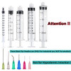 30 Pack 1ml, 3ml, 5ml, 10ml, 20ml Syringes with14ga,16ga, 18ga, 20ga, 22ga, 25ga Blunt Tip Needles and Caps for Measuring Liquids and Refilling,Glue Applicator or Oil (1ml, 3ml, 5ml, 10ml, 20ml)