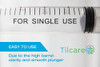 1ml Oral Dispenser Syringe with Cover 100 Pack by Tilcare - Sterile Plastic Medicine Droppers for Children, Pets & Adults – Latex-Free Medication Syringe Without Needle - Syringes for Glue and Epoxy
