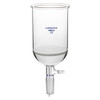 Labasics Borosilicate Glass Buchner Filtering Funnel with Fine Frit (G3), 95mm Inner Diameter, 120mm Depth, with 24/40 Standard Taper Inner Joint and Vacuum Serrated Tubulation (500ml)