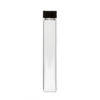6 dram Capsule Vial with Black Phenolic Caps  / Clear Vials 24-400 neck finish - Pack of 240