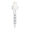 2 oz White 20-400, Child Resistant Dropper with Calibrated Glass Pipette (fits 2 oz glass bottle)