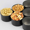 40 Pack 4 oz Candle Tins, Candle Jars for Making Candles, Round Empty Metal Tins with Lids, Portable Metal Storage Candle Containers, Black