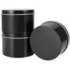 40 Pack 4 oz Candle Tins, Candle Jars for Making Candles, Round Empty Metal Tins with Lids, Portable Metal Storage Candle Containers, Black