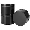 ZOENHOU 60 Pack 4 Oz Candle Tins, Round Empty Metal Tins with Lids, Portable Metal Storage Candle Containers, CandleJars for Making Candles, Black