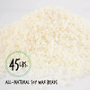 American Soy Organics - 100% Midwest Soy Container Wax Beads for Candle Making, 45 lb Bag