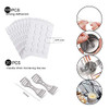 20pcs Candle Wick Holder, 180pcs Candle Wick Stickers, Silver Stainless Steel Candle Wick Centering Devices, Candle Making Supplies for Candle Making, Candle DIY