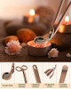 3 in 1 Candle Accessory Set, Candle Wick Trimmer Candle Cutter, Candle Snuffer, Candle Wick Dipper with Gift Package for Candle Lover (Copper)