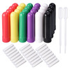 Set of 24-Tubes Inhaler Sticks Blank Multi-Color Nasal Inhaler for Essential Oil Aromatherapy