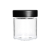 3OZ CHILD RESISTANT GLASS JARS WITH BLACK CAPS - 5 GRAMS - 150 COUNT