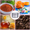 4 Ounce Aluminum Cans 120 mL Screw Lid Metal Storage Tins Containers for Storing Spices, Candies, Lip Balm, Candles, 12 Pcs.