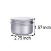 4 Ounce Aluminum Cans 120 mL Screw Lid Metal Storage Tins Containers for Storing Spices, Candies, Lip Balm, Candles, 12 Pcs.