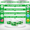 Hemp Cream x30 MSM Power ?? All-Natural Seed Oil Extract - Extra Strength Massage Lotion with Arnica, Menthol and Organic Oils