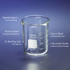 PYREX Griffin Borosilicate Glass Beaker- Low Form Graduated Measuring Beaker with Spout?? Premium Scientific Glassware for Laboratories, Classrooms or Home Use - PYREX Chemistry Glassware, 250mL, 12/Pk