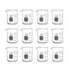 PYREX Griffin Borosilicate Glass Beaker- Low Form Graduated Measuring Beaker with Spout?? Premium Scientific Glassware for Laboratories, Classrooms or Home Use - PYREX Chemistry Glassware, 250mL, 12/Pk