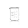 Labvida 3 Size Low Form Glass Beaker Set, 50ml 100ml 250ml, 3.3 Borosilicate with Printed Graduation, LVA017