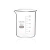 Labvida 6 Size Low Form Glass Beaker Set, 25ml 50ml 100ml 250ml 500ml 1000ml, 3.3 Borosilicate with Printed Graduation, LVA019