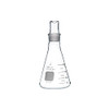 PYREX 250mL Narrow Mouth Erlenmeyer Flask with PYREX Standard Taper Stopper, Pack of 2