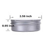 2 Ounce Aluminum Tin Jar Refillable Containers 60 ml Aluminum Screw Lid Round Tin Container Bottle for Cosmetic ,Lip Balm, Cream, 12 Pack.