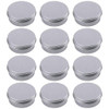 Hulless 1 Ounce Aluminum Tin Jar Refillable Containers 30ml Aluminum Screw Lid Round Tin Container Bottle for Cosmetic ,Lip Balm, Cream, 12 Pack.