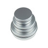 LJY 36 Pieces Round Aluminum Cans Screw Lid Metal Tins Jars Empty Slip Slide Containers, 4oz 2oz & 1oz Mixed Sizes