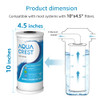 AQUACREST FXHTC 5 Micron 10" x 4.5" Whole House Water Filter, Replacement for GE FXHTC, GXWH40L, American Plumber W10-PR, W10-BC, Culligan RFC-BBSA, GXWH35F, W50PEHD, Pentek R50-BB, Pack of 3