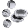 4 oz Metal Tin Cans Round Tin Containers Empty Tin Cans with Clear Top Lid Spice Tin for Kitchen Office Candles Candies and Gifts Holding(100 Pieces)