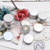 Tysun 60 Pack 2oz Metal Tins with Lids Aluminum Round Tin Candle Containers Candle Tins with Lids Bulk for Candles Salve Cosmetics Lip Balm Spices