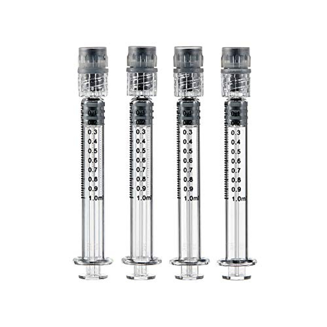 BITOMIC 1ml Borosilicate Glass Syringe, 10 Pc Accurate Measuring