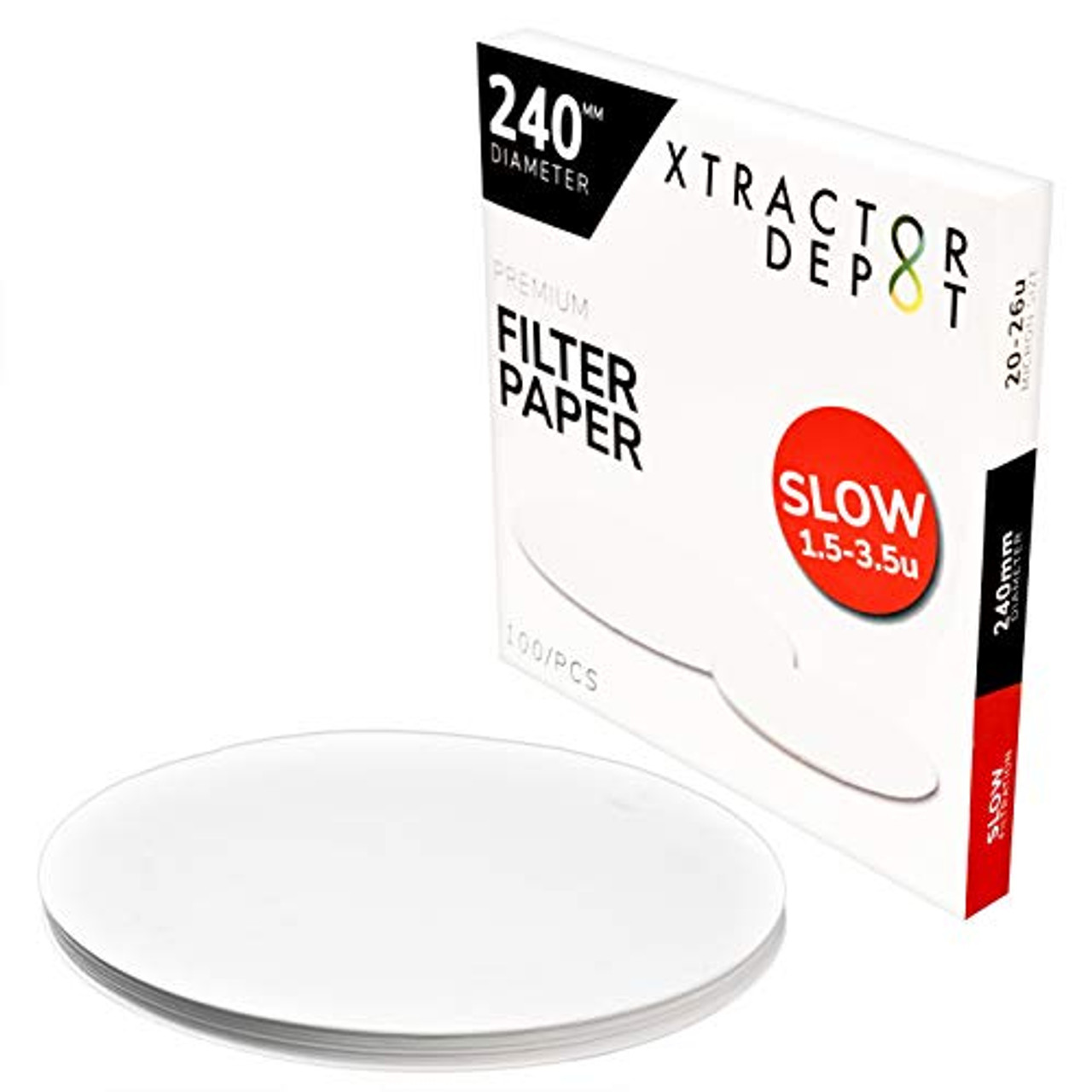 Whatman 1441125 Ashless Quantitative Filter Paper, 12.5cm Diameter, 20 Micron, Grade 41 (Pack