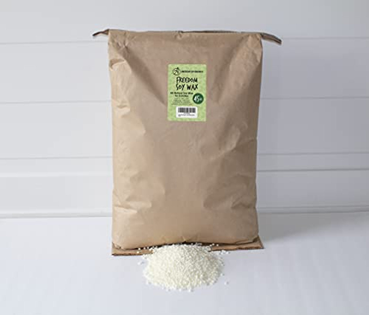 American Soy Organics 45 lb of Freedom Soy Wax Beads for Candle Making